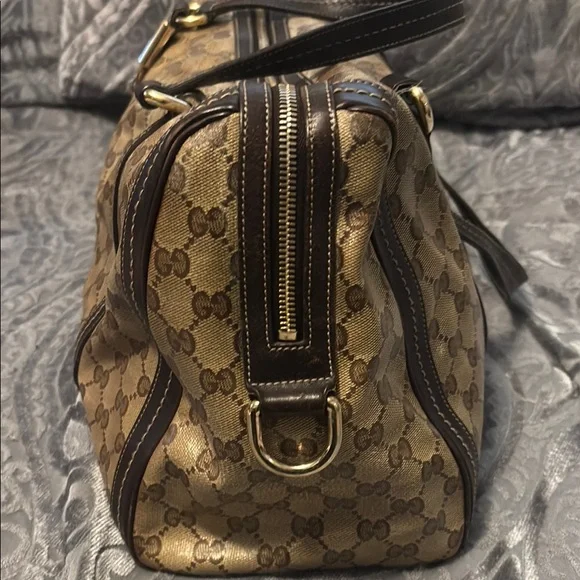 Gucci Brown GG Monogram Tote Bag